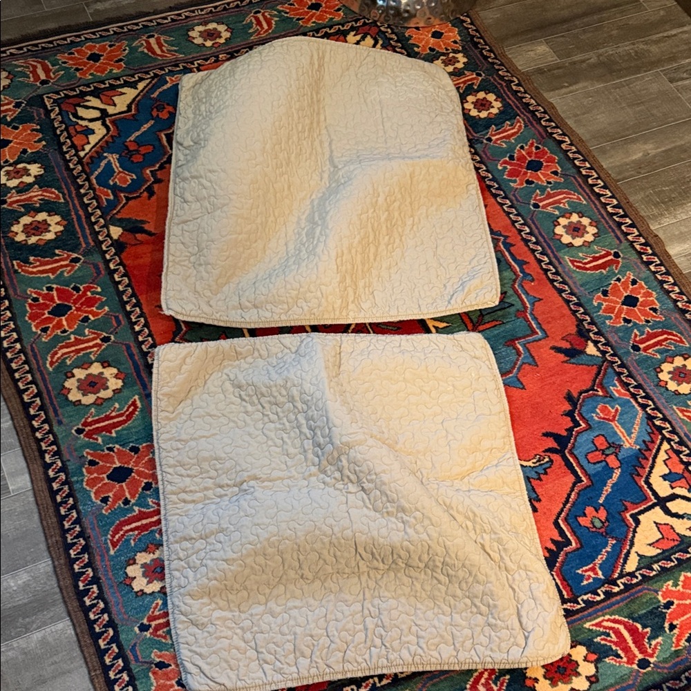 Home Accent Pillows Cream Quilted Pillow Covers (Set of 20x20